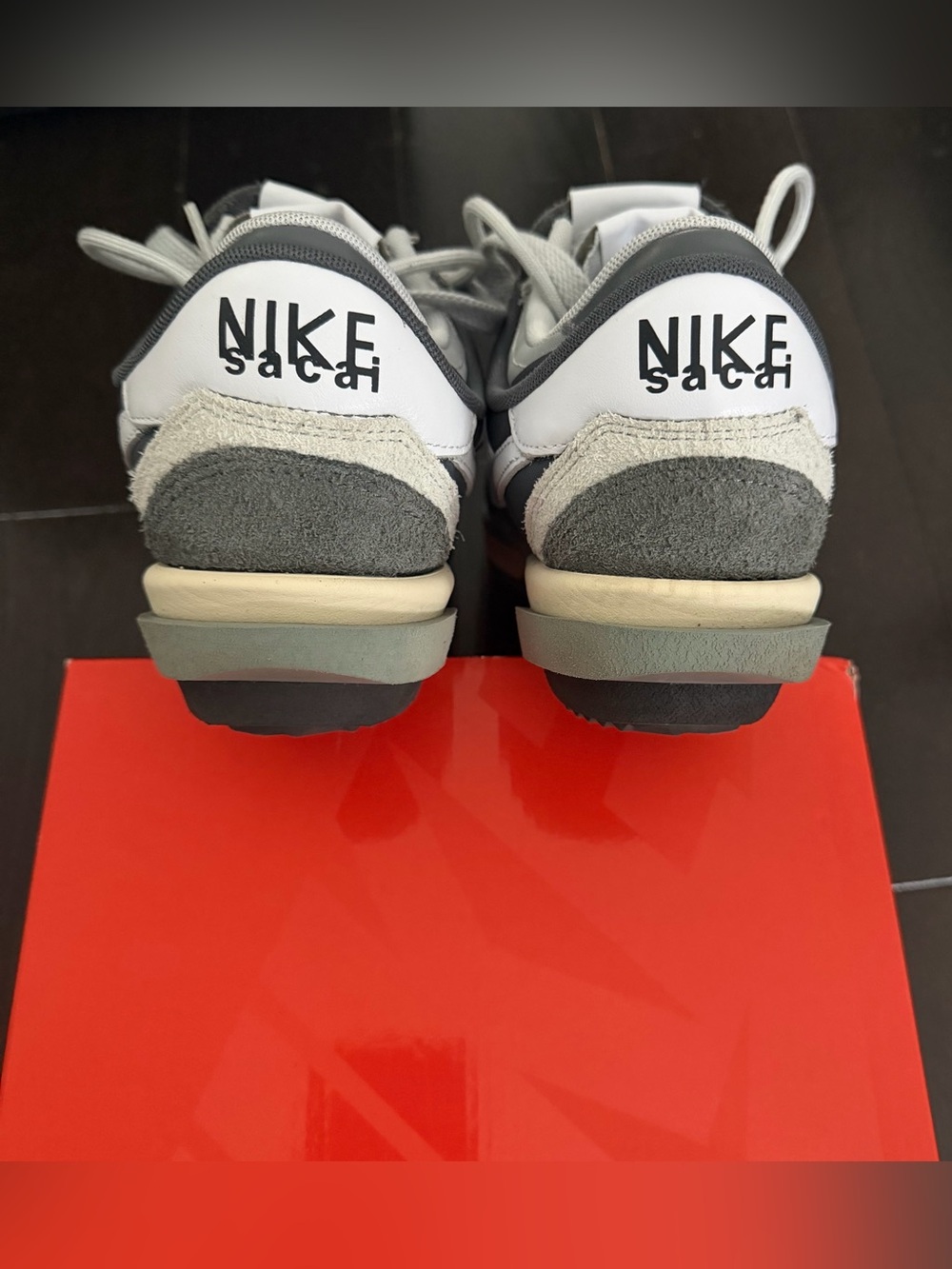 Nike 2022 Sacai x Zoom Cortez SP ‘Iron Grey’ (10.5)
Grey Dual-Tongue Sneakers - Picture 2 of 11